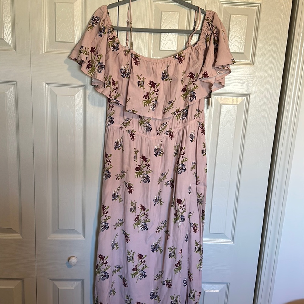 Off the shoulder floral dress